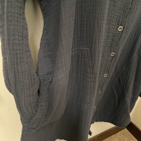 Long Sleeve Cotton Dress with Pockets. Size Small. - Picture 3 of 11